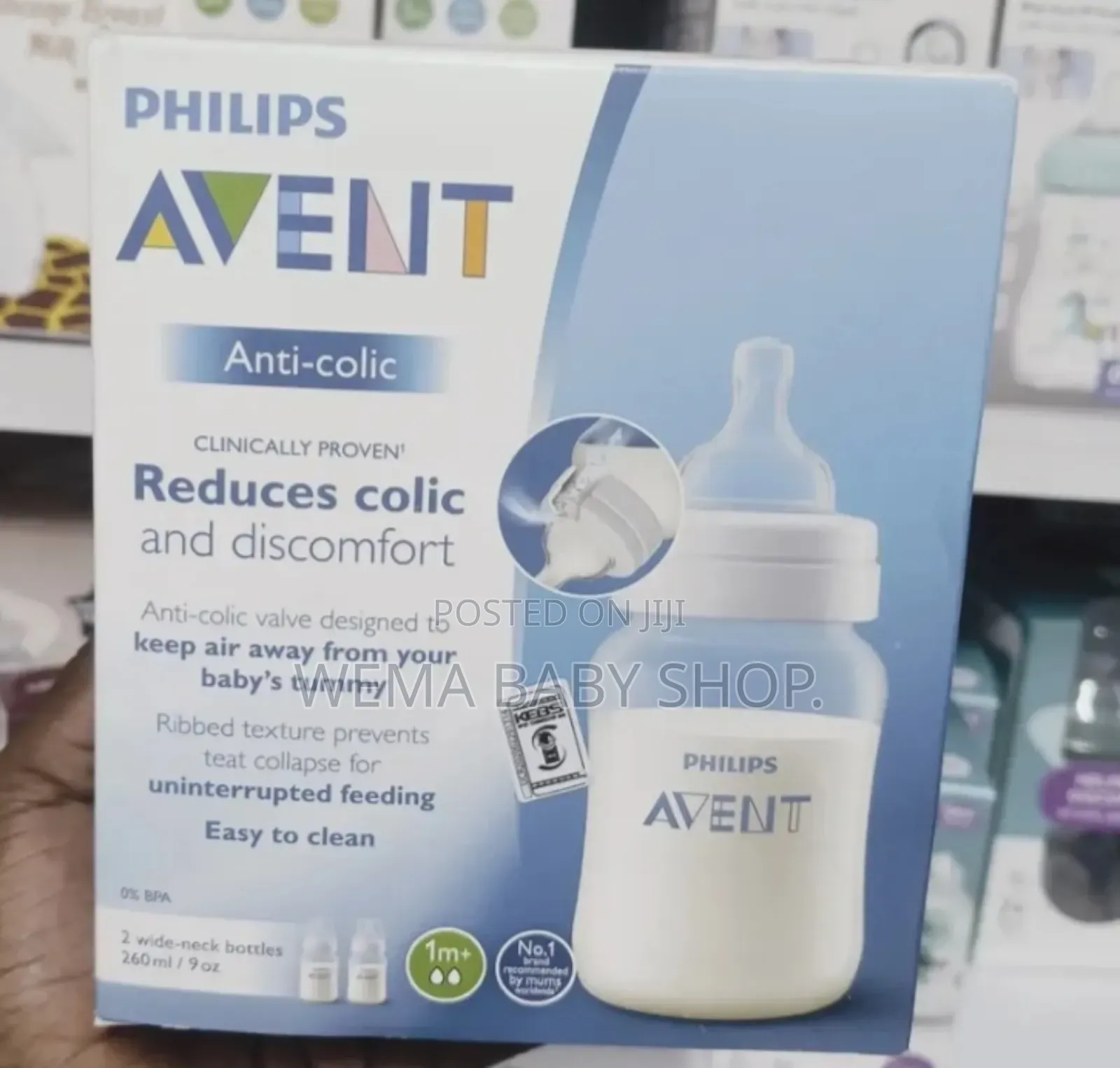 Twin Pack Philip Avent Anti-Colic Baby Feeding Bottles