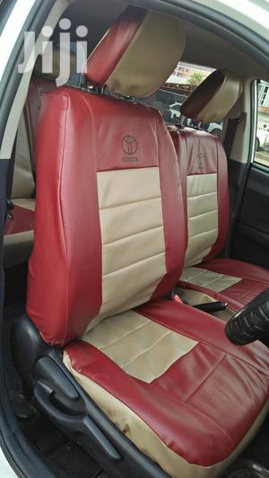 Beige Maroon Toyota Seat Covers
