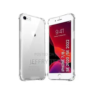 Transparent Hard Back Pc+Tpu Cover Case for iPhone Se 2022