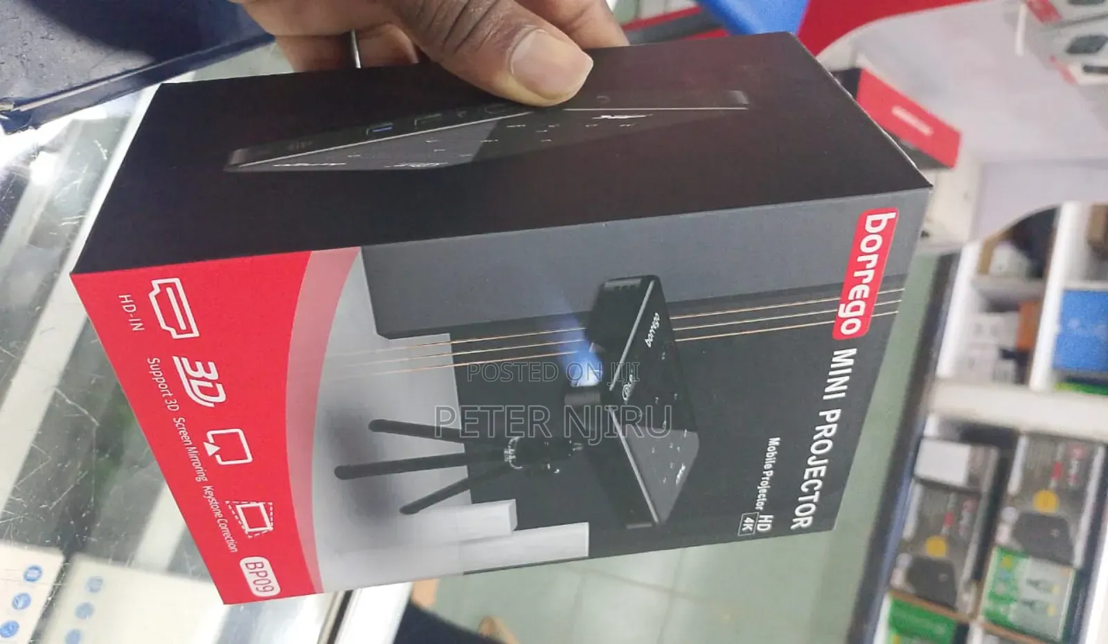 Android Mini Projector Hd Backup Batteryportableprojector