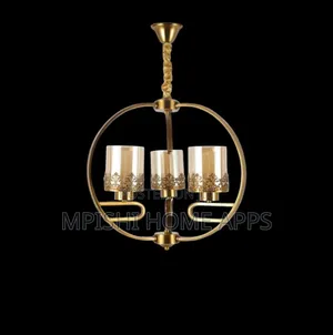 European Crystal Chandelier 3 Arm