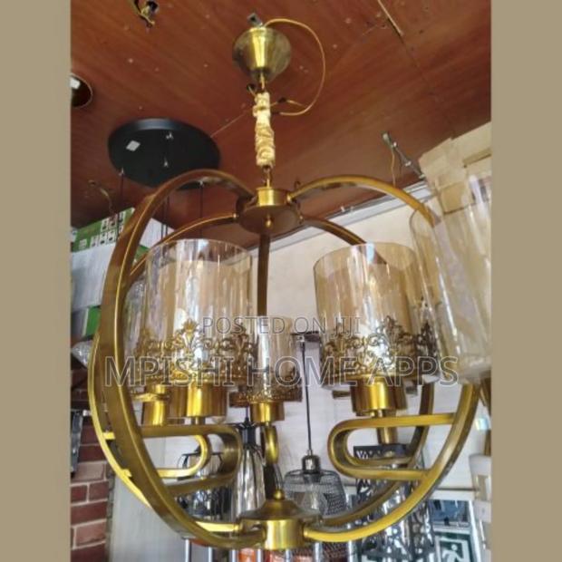5-Light Gold Luxury Crystal Chandelier - thumbnail 2