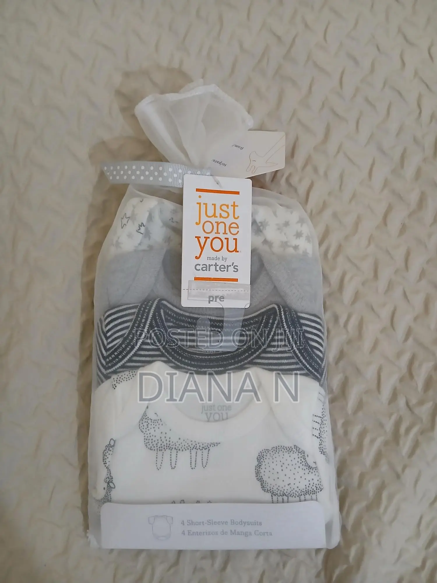 Carter’S Baby Bodysuits – Preemie Size (Set of 4)