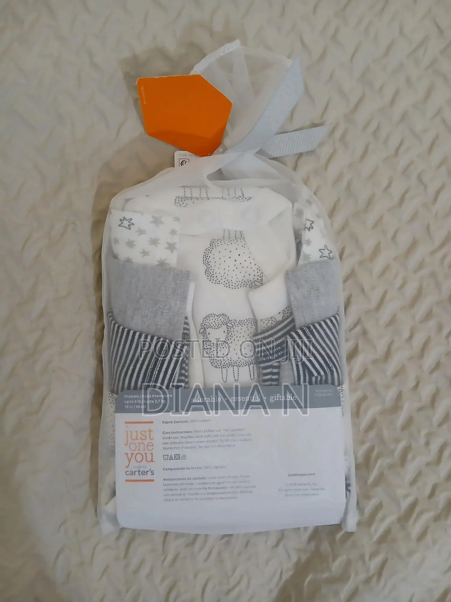 Carter’S Baby Bodysuits – Preemie Size (Set of 4)