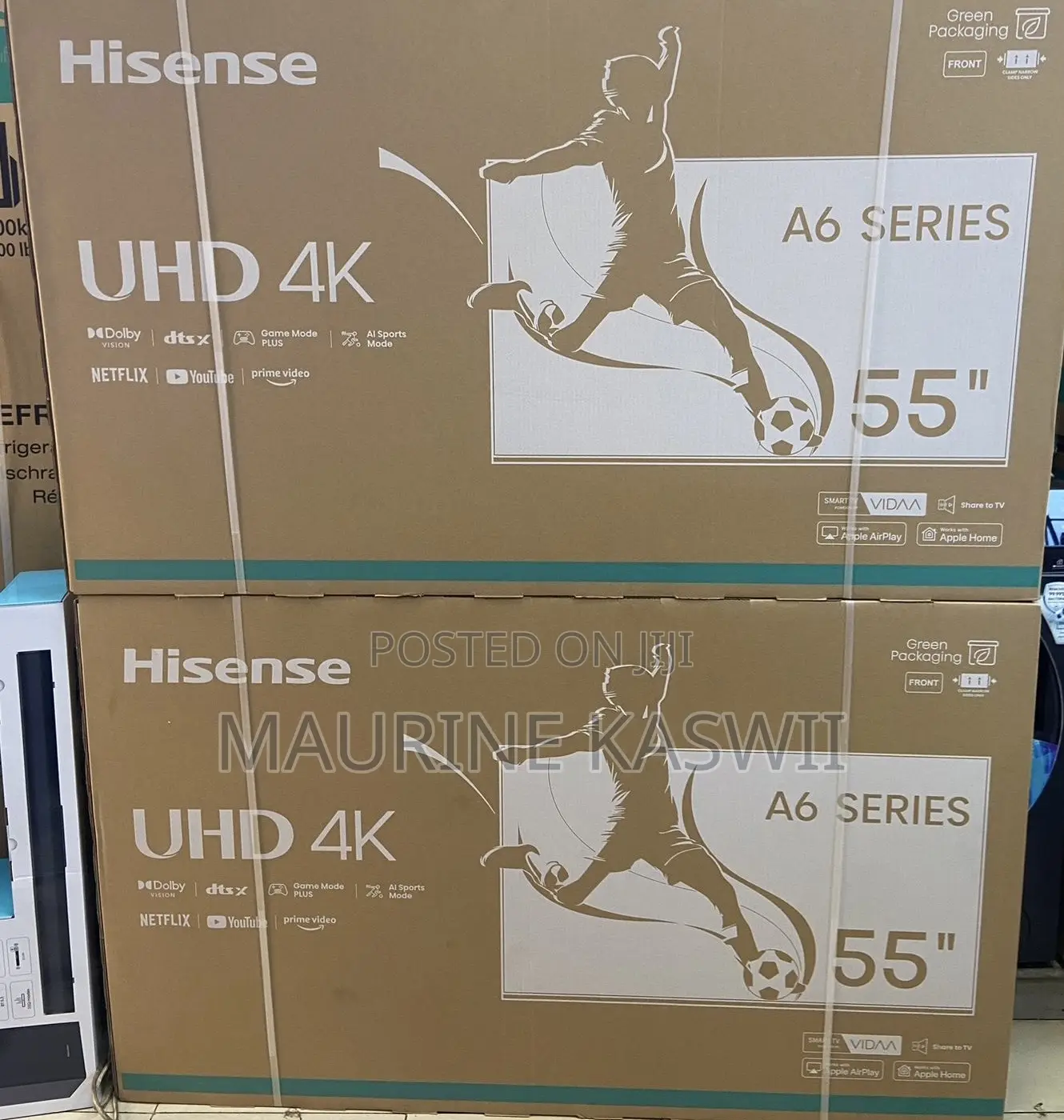 Hisense 55”A6 Smart Uhd With Dobly Vision (2025)Model