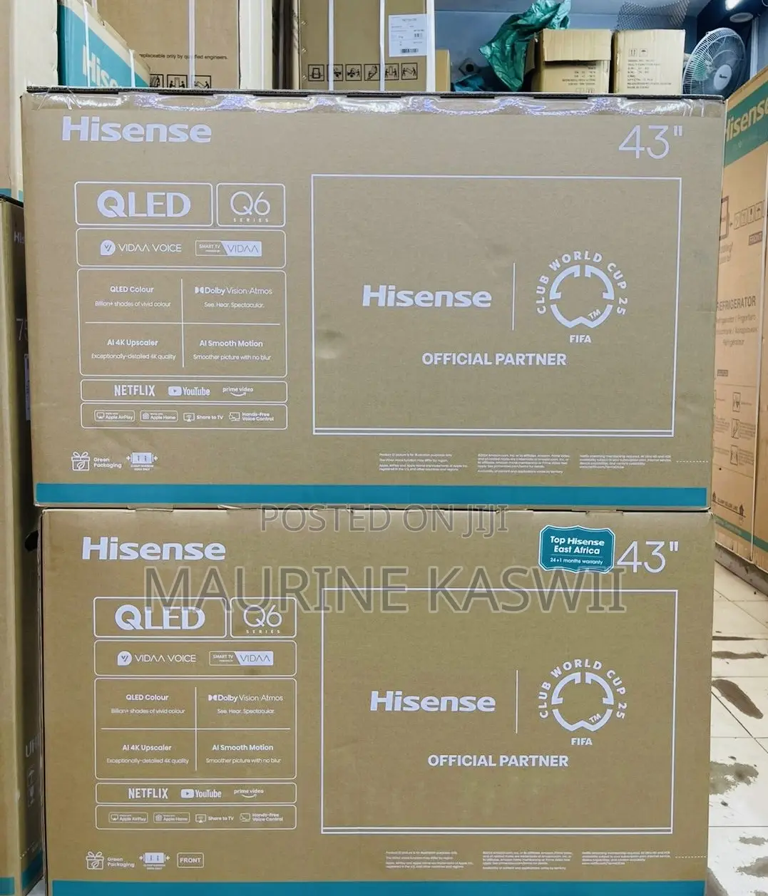 Hisense 43” Qled Smart 43q6