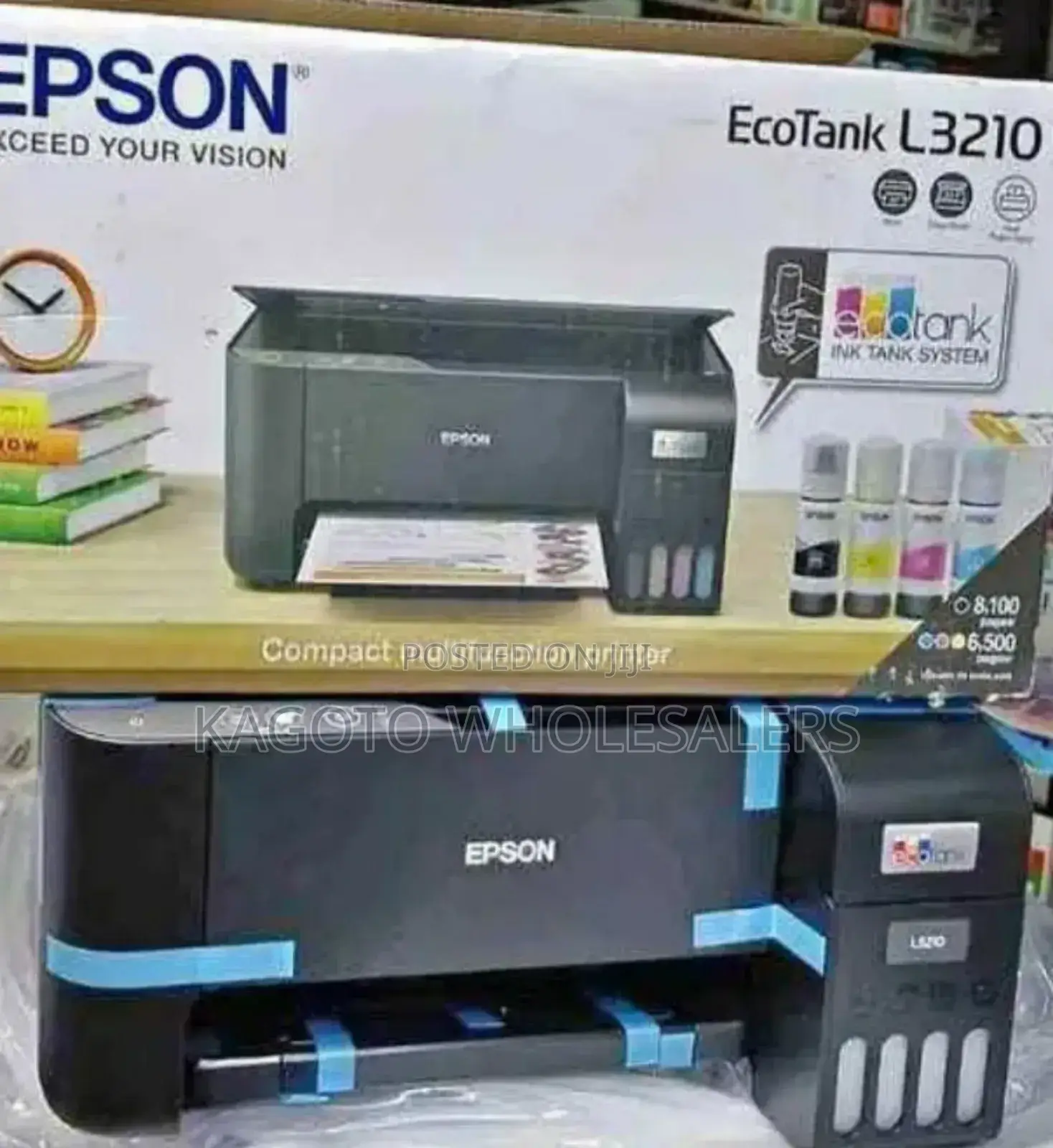 Epson Ecotank L3210 A4 All in One Tank Printer Multi-Ep