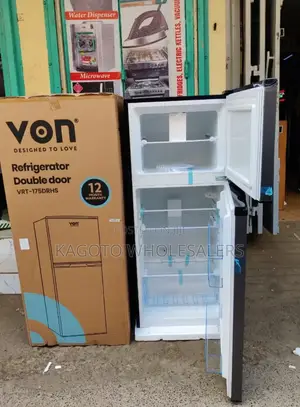 Von Two Door Fridge 175litres Direct Cool V175/Fr-Dd