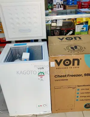 98litres Von Deep Freezer (White Color) V98/Fr-D