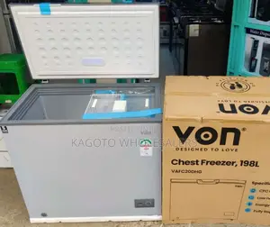 Von Deep Chest Freezer 198litres Silver Color V198l-Fr
