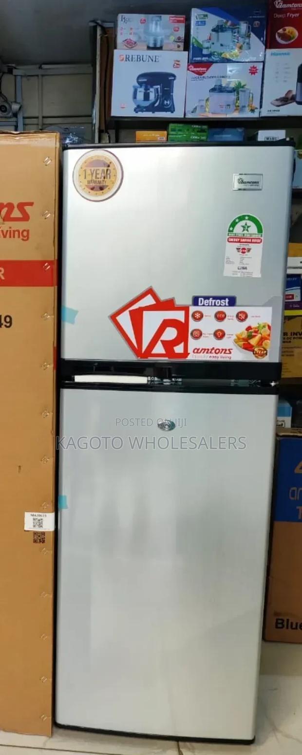 Ramtons Fridge Double Door 138litres Silver Rf/Dd349/3star