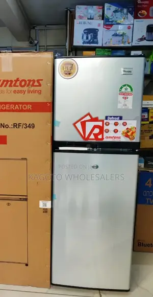 Ramtons Fridge Double Door 138l Silver Rf/Dd349/3star