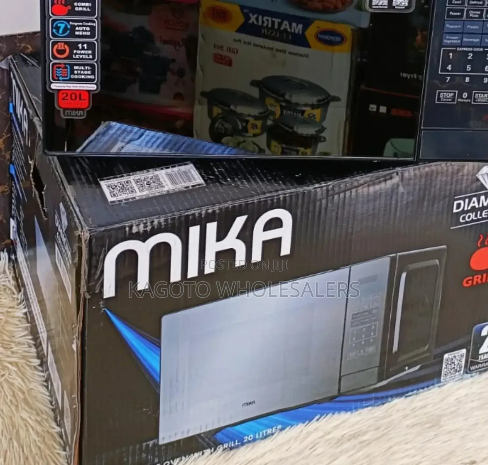 20l Mika Digital Microwave With Grill (Silver Color) M2/L
