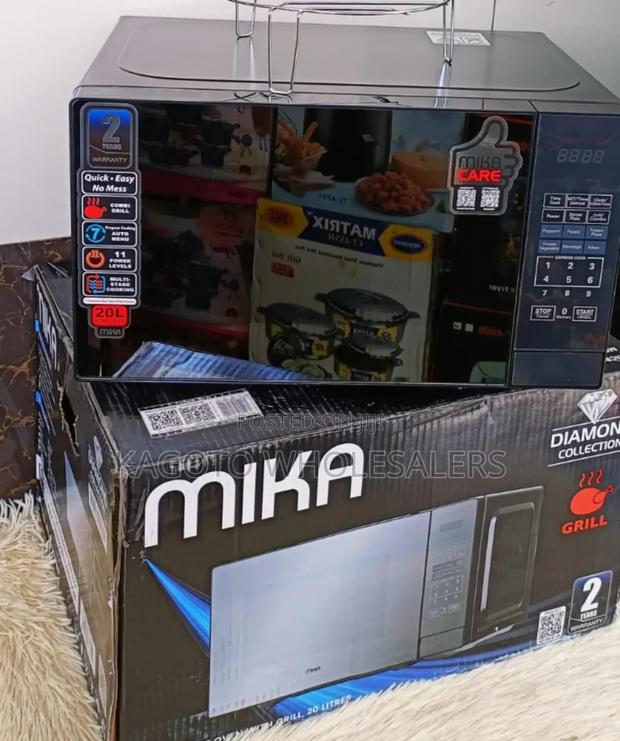 20litres Mika Digital Microwave+ Grill (Silver Color) M2/L