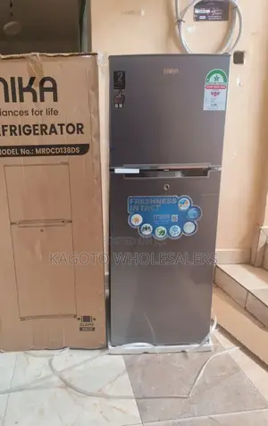 138 L Mika Double Door Refrigerator Grey Mika-Rf/Dd