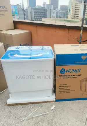 Nunix 7.5kgs Two Tub Washing Machine(White Color)N/7.5ktr-W