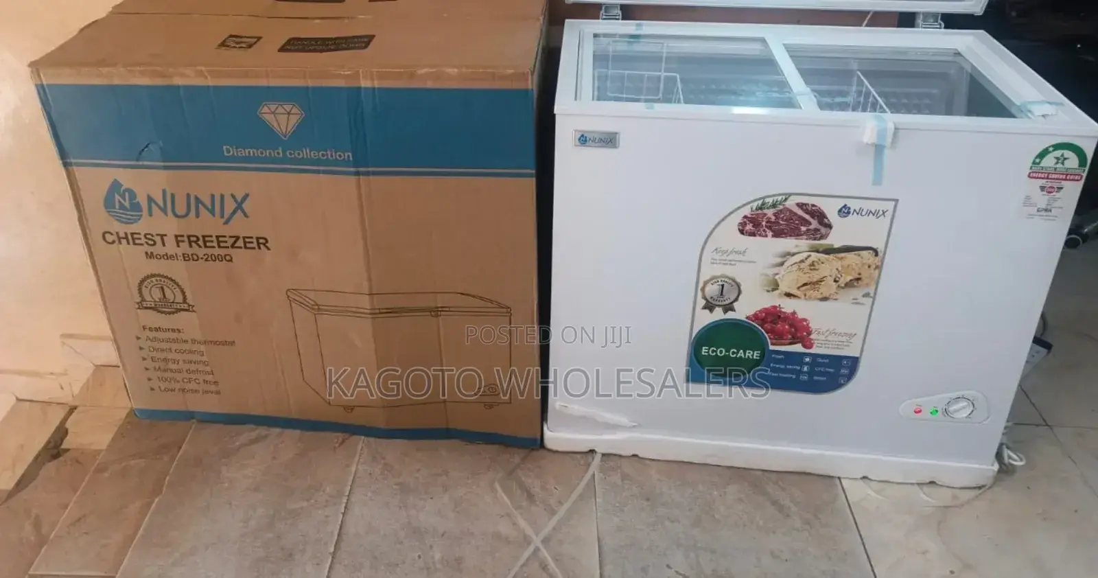 150 Litres Nunix Deep Freezer (White Color) N-150bq/Fr