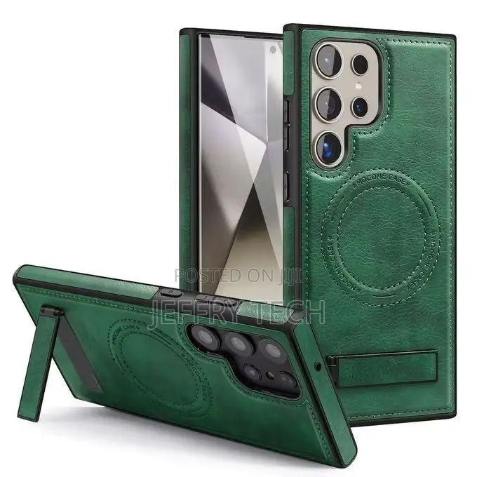 Leather Magnetic Case Magsafe for Samsung Galaxy S23 Ultra