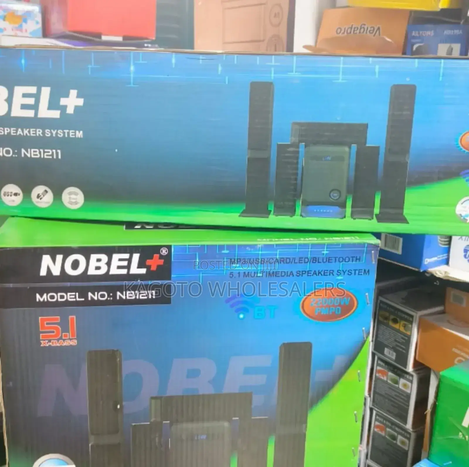 Nobel Nb1211 5.1home Theater Speaker System-22000watts Ns/5