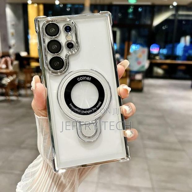 Magnetic Ring Holder Case for Galaxy S23 Ultra – Shockproof - main view