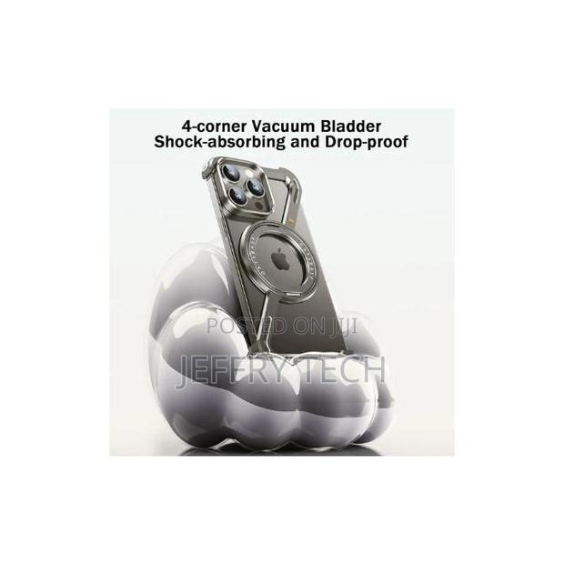 iPhone 15 Pro Max Frameless Metal Casemagnetic Bumper Design - thumbnail 3