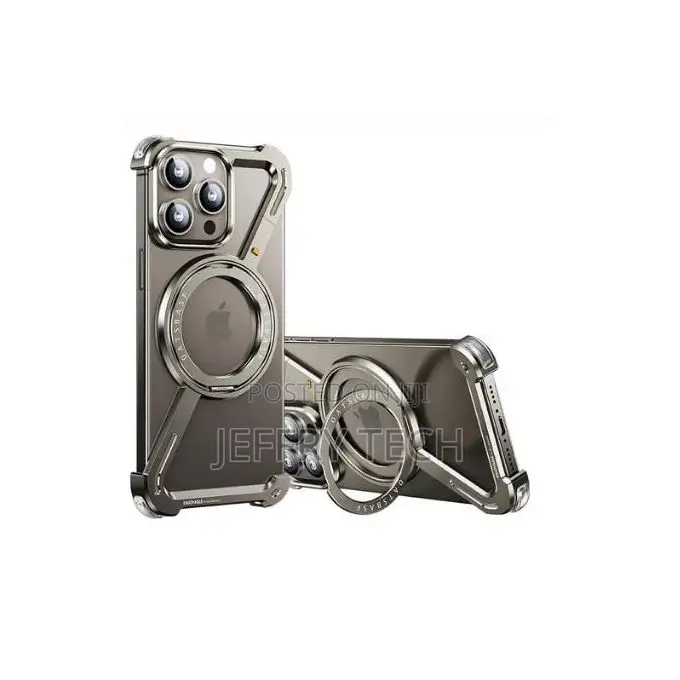 iPhone 15 Pro Max Frameless Metal Casemagnetic Bumper Design