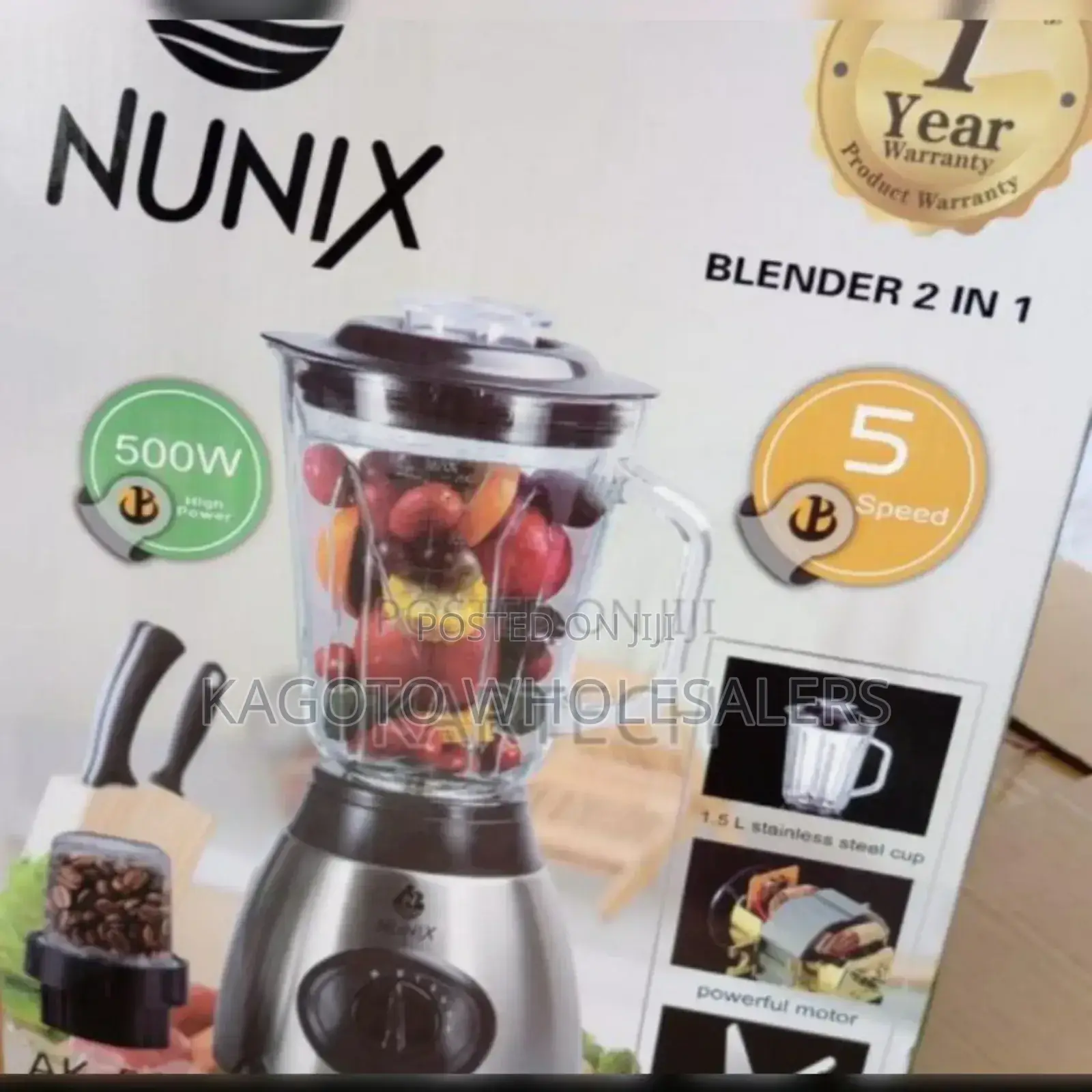 2in1- Brand New Nunix Ak 500 Blender