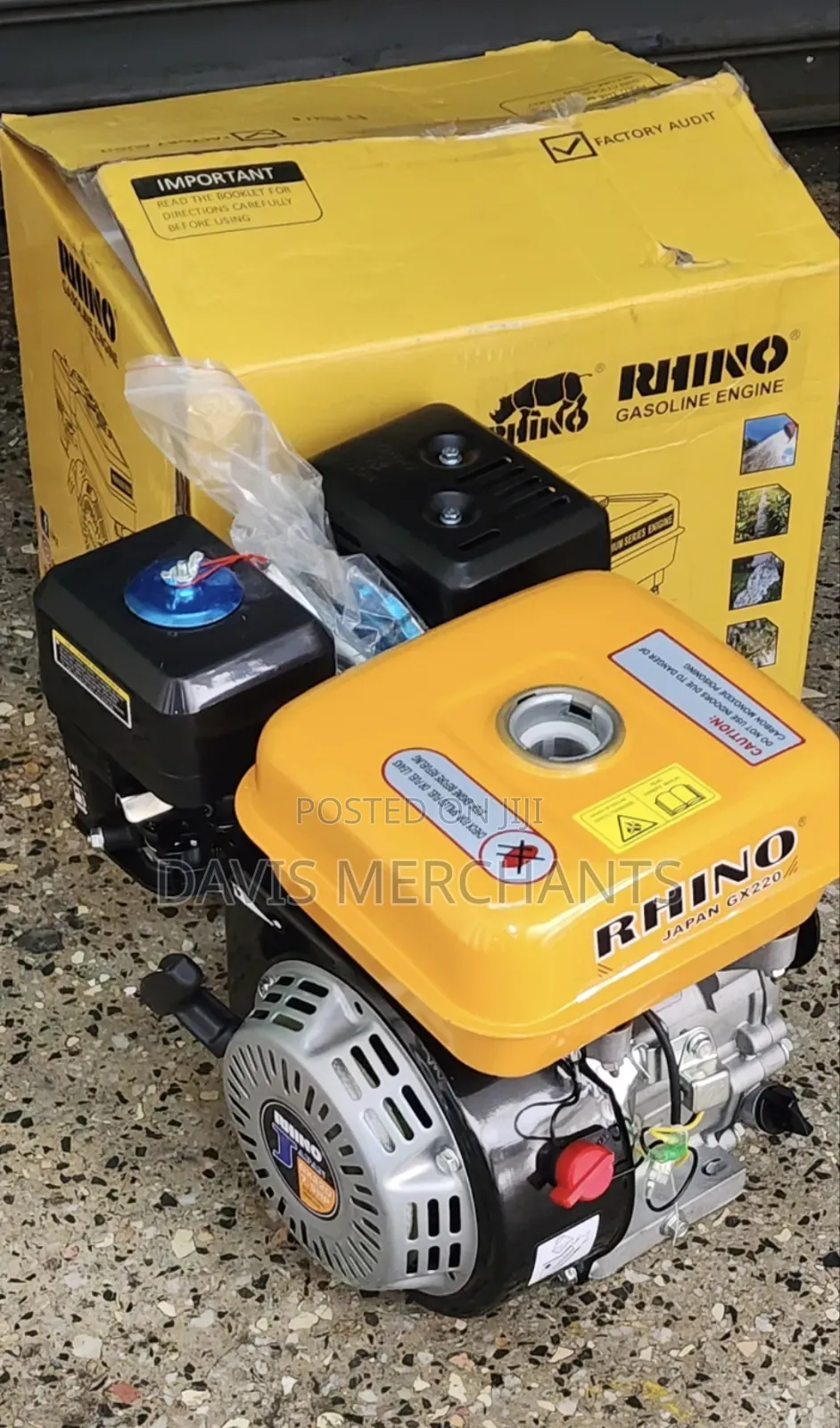 Rhino 7.5hp Petrol Engine With Pulley
