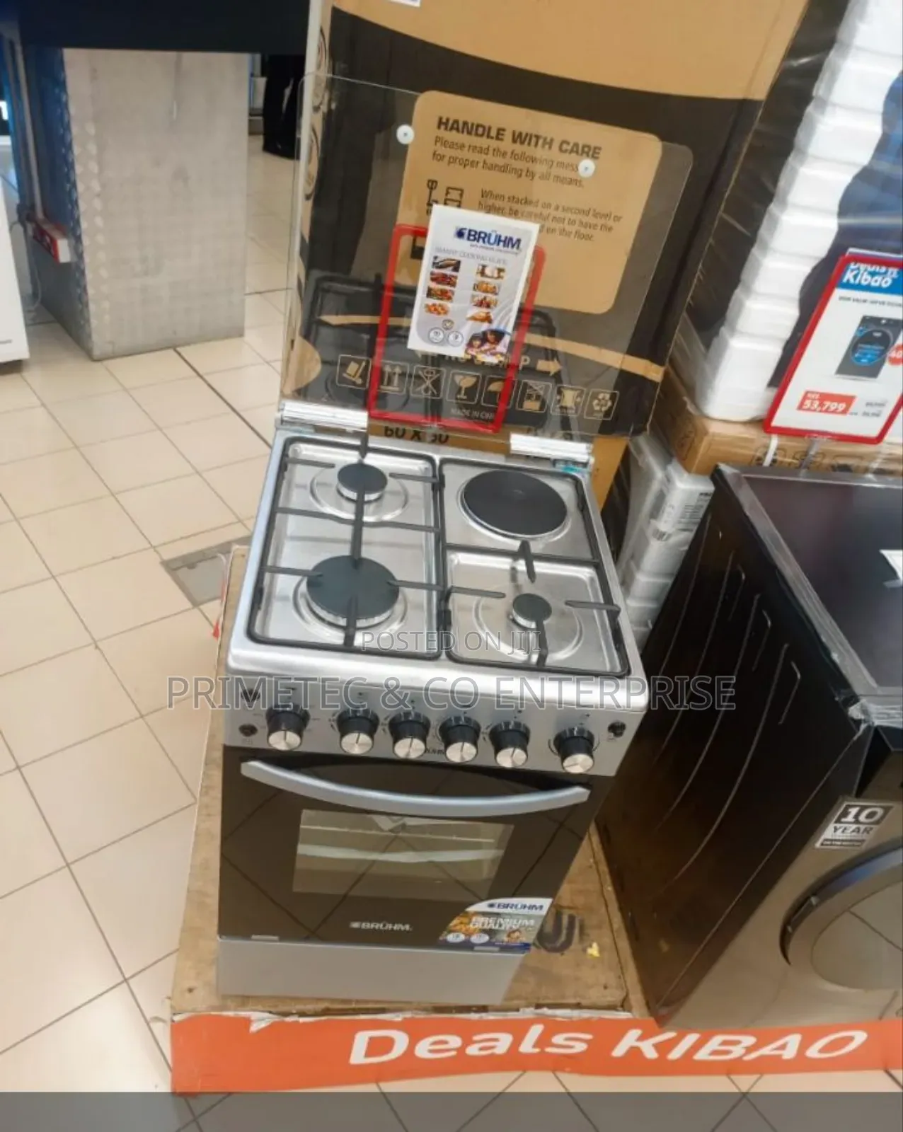 50*60 Bruhm 3+1 Standing Cooker