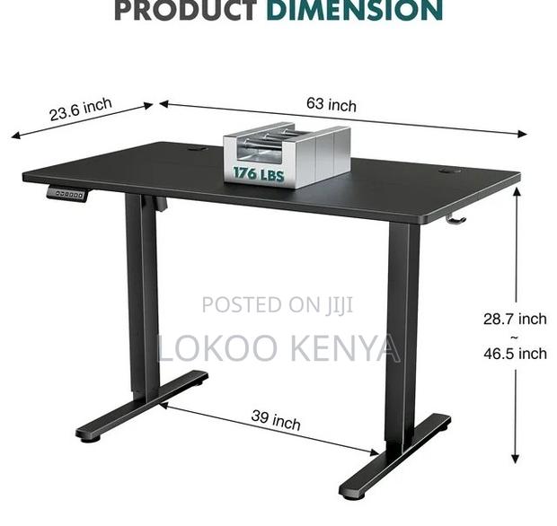 Office Desk: Modern Electric Lift Desk – 140cm