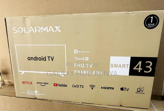 Solarmax 43 Inches Android FHD Frameless Tv - main view