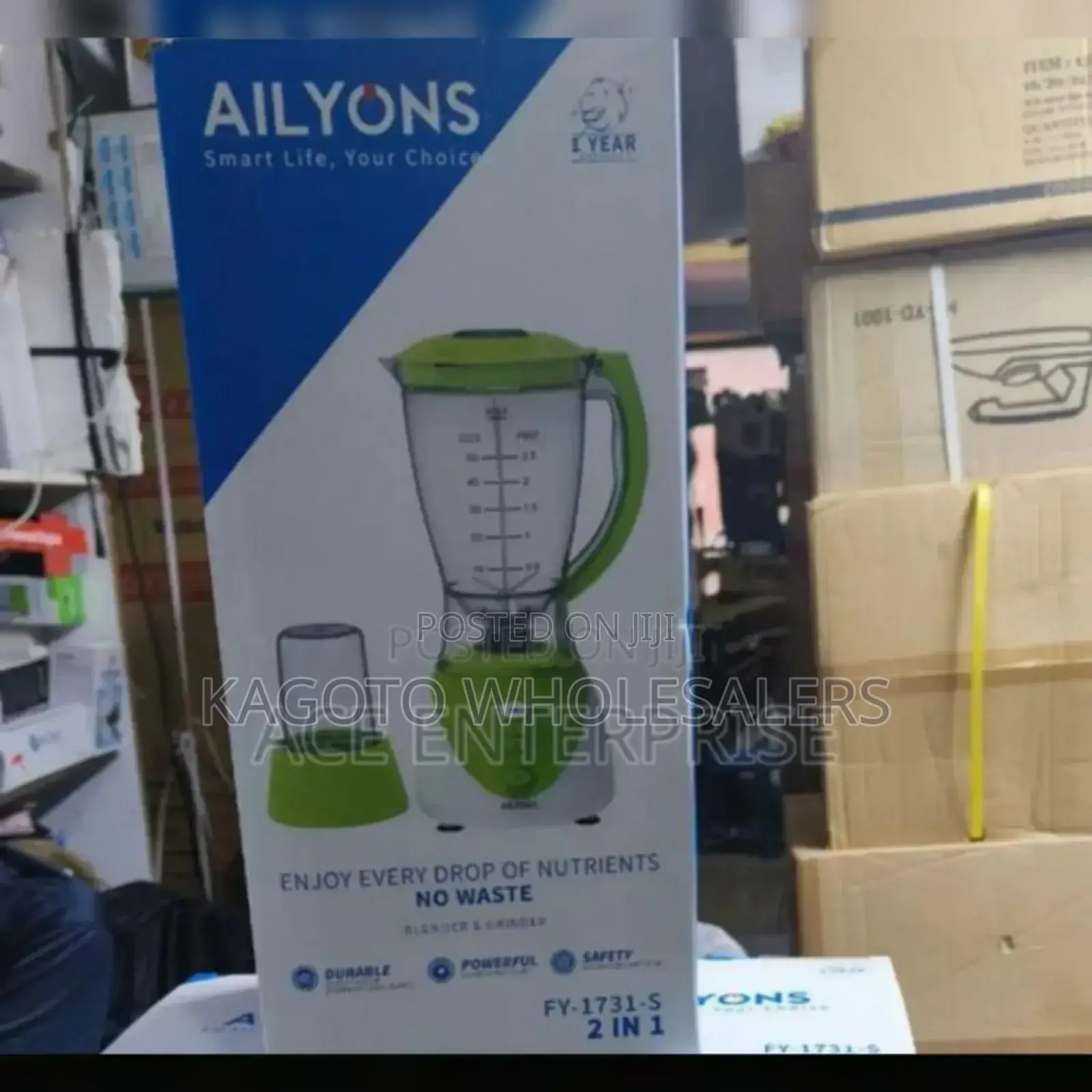 Green - Ailyons 2in1 Blender