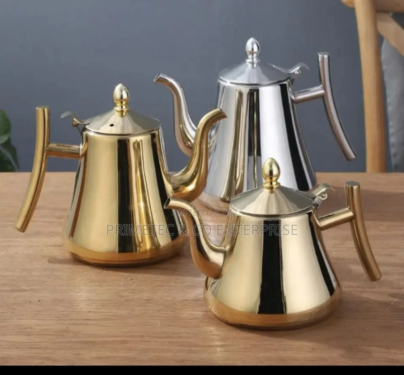 Stainless Steel Teapot With Infusion Set.