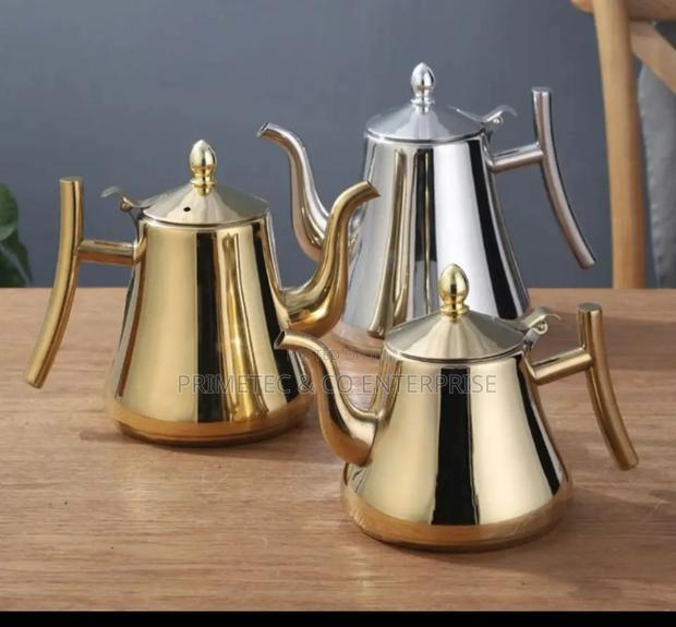 Stainless Steel Teapot With Infusion Set. - main view