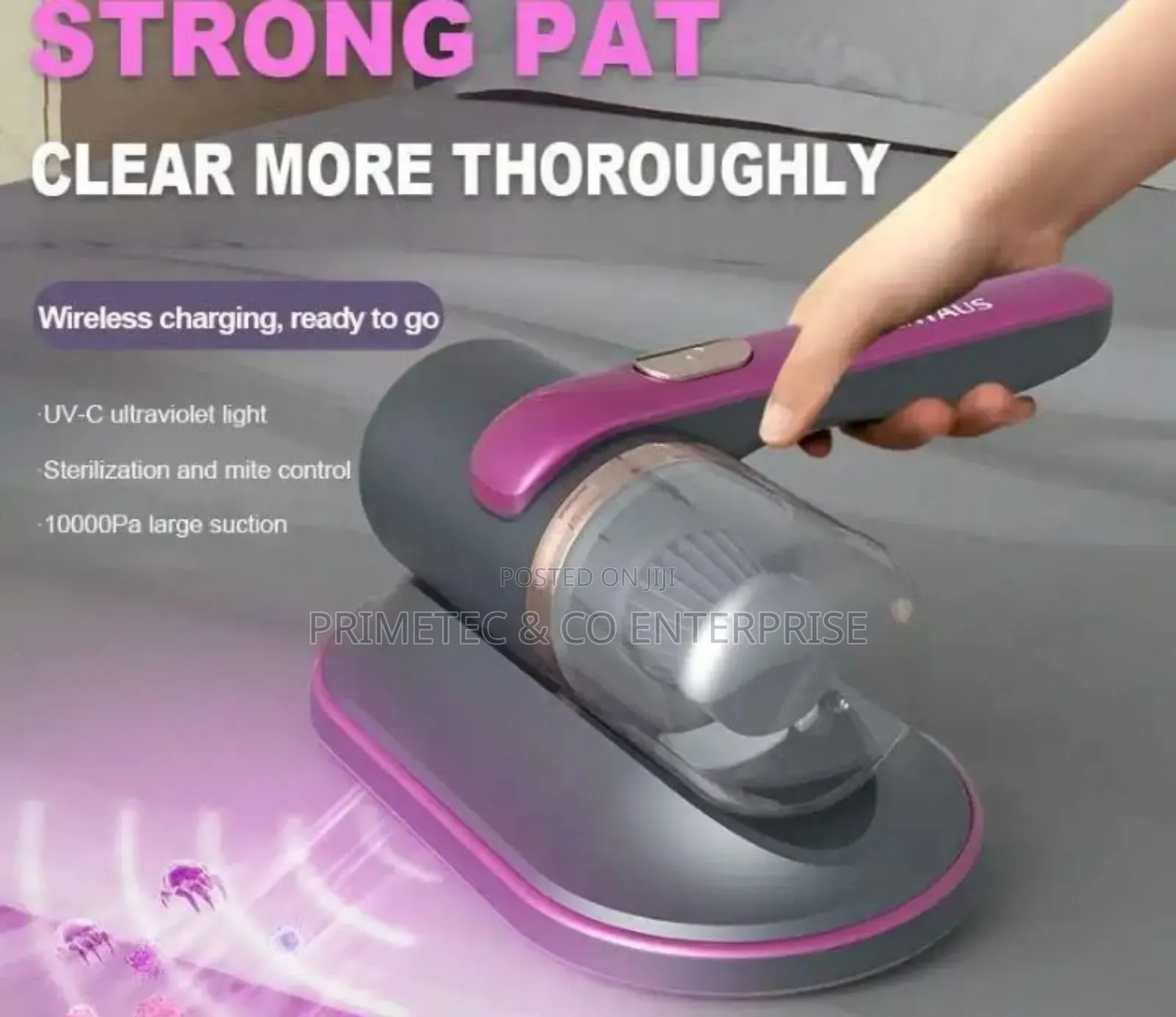 Handheld Mattress Vacuum Cleaner Powerful Suction.
