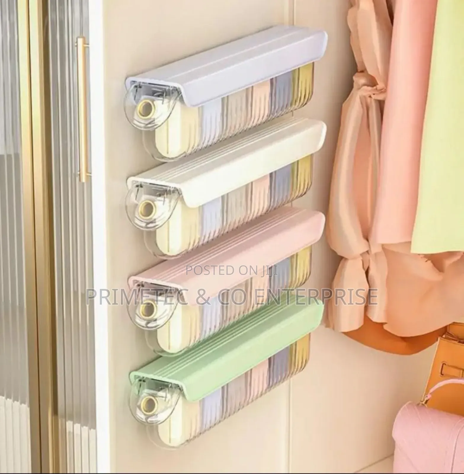 Wall-Mounted Underwear Socks Storage Box.
