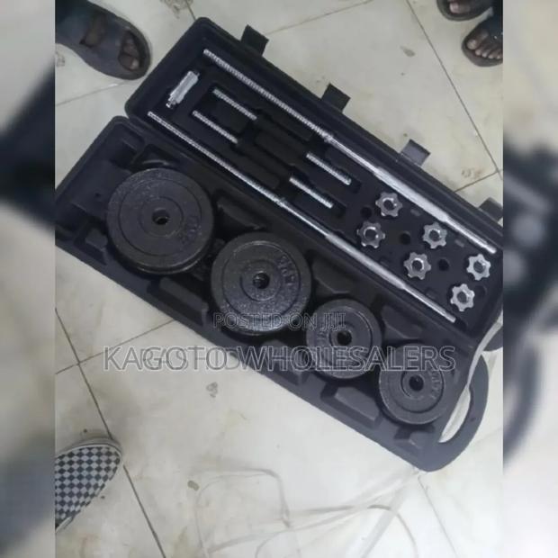 Black 50kgs Dumbels