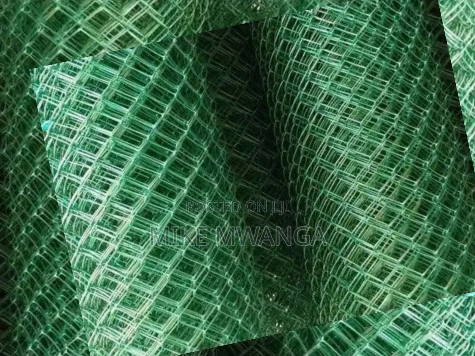 Green PVC Coated Chain Link 12.5g 80x80