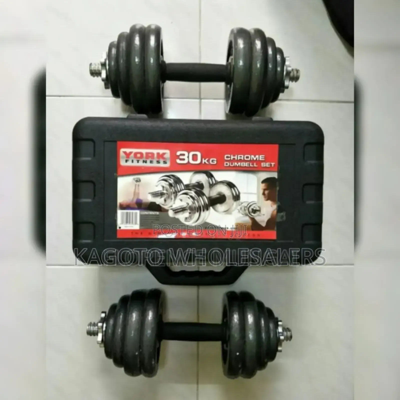 Chromse Set Dumbells. - 30kgs Dumbells