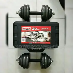 Chromse Set Dumbells. - 30kgs Dumbells