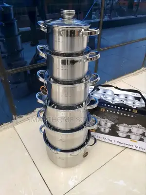Edenberg 12pcs Stainless Steel Cookware Set Heavy Sufurias