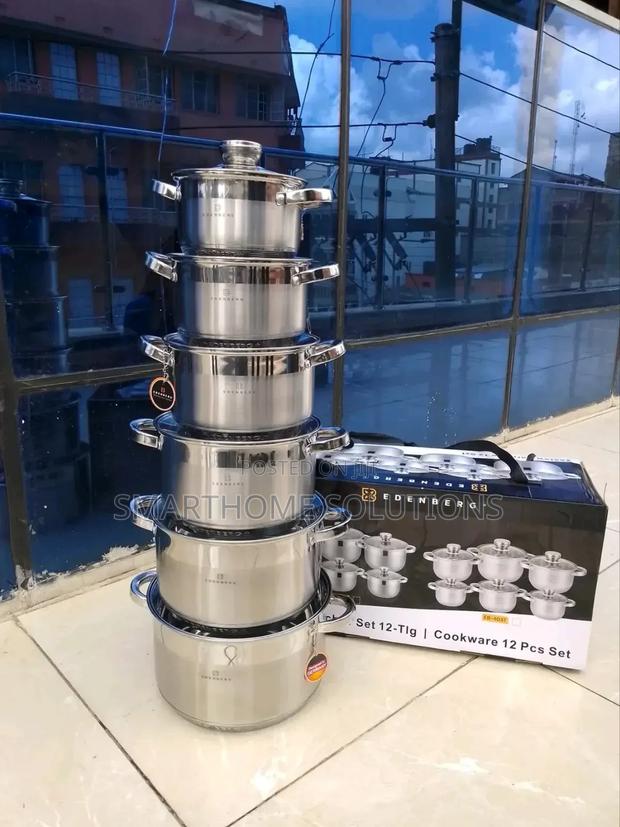*Edenberg Stainless Sufurias* 12pcs Quality Sufurias - main view