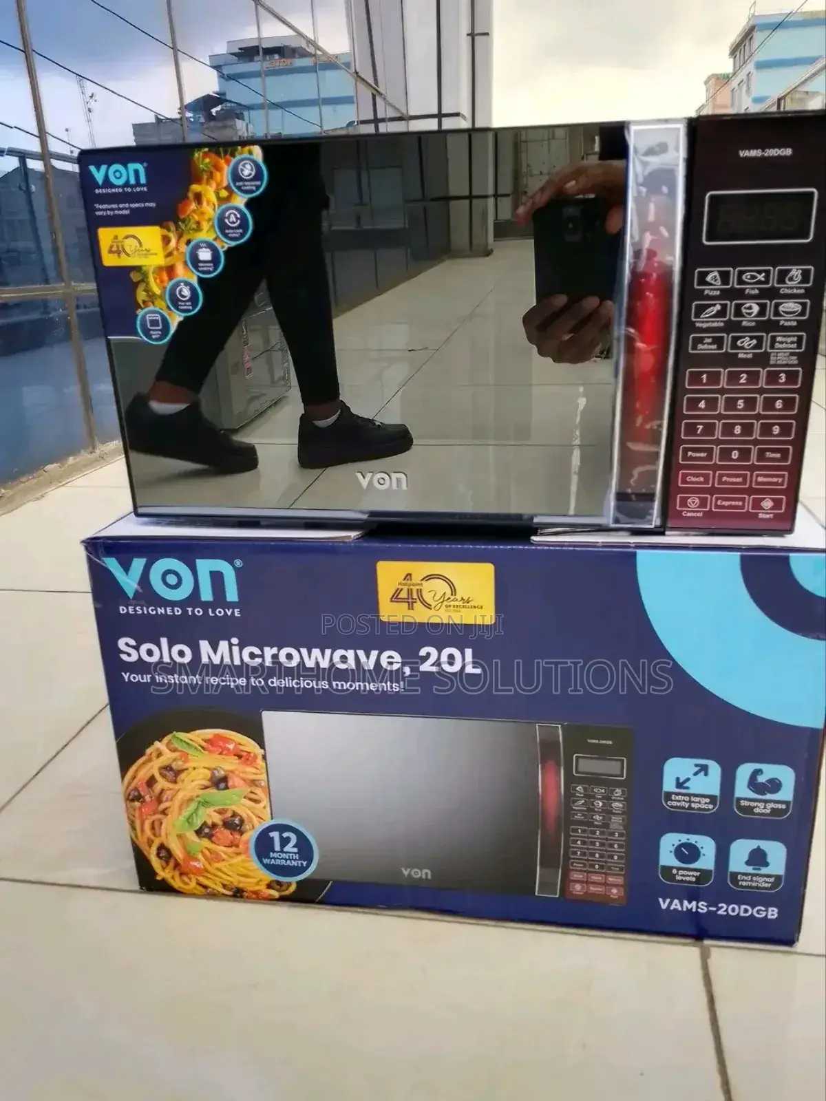 Von Microwave Oven Solo 20l, Vams-20dgb, Digital Control