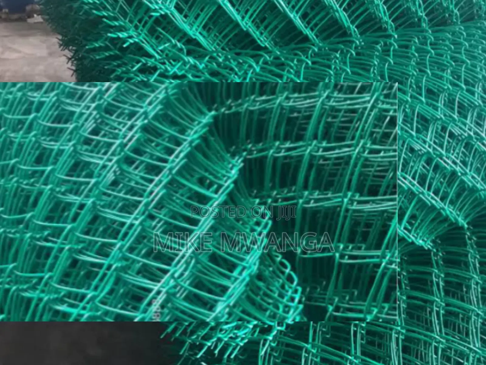 PVC Chain Link Mesh( Green, 12.5g, 50x50)