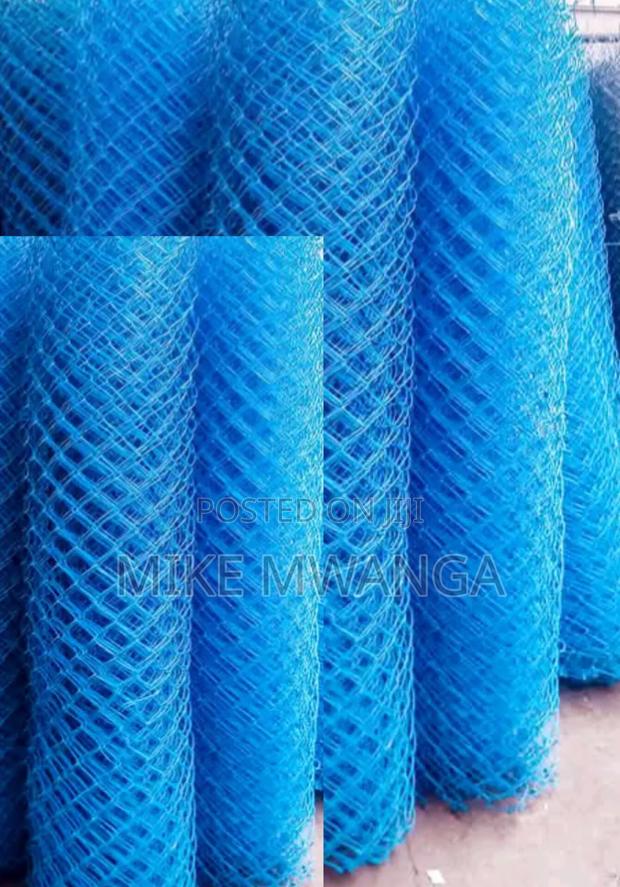 Durable PVC Chain Link( Blue Coated) - main view