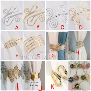 Metallic Buckle Curtain Holder-2pcs