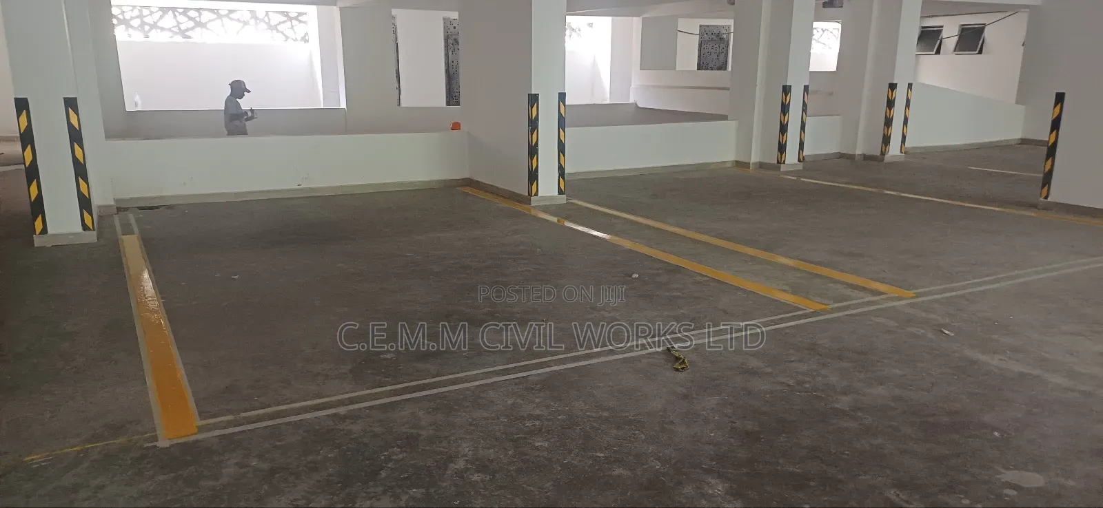 Roadmarking of Parking Lots