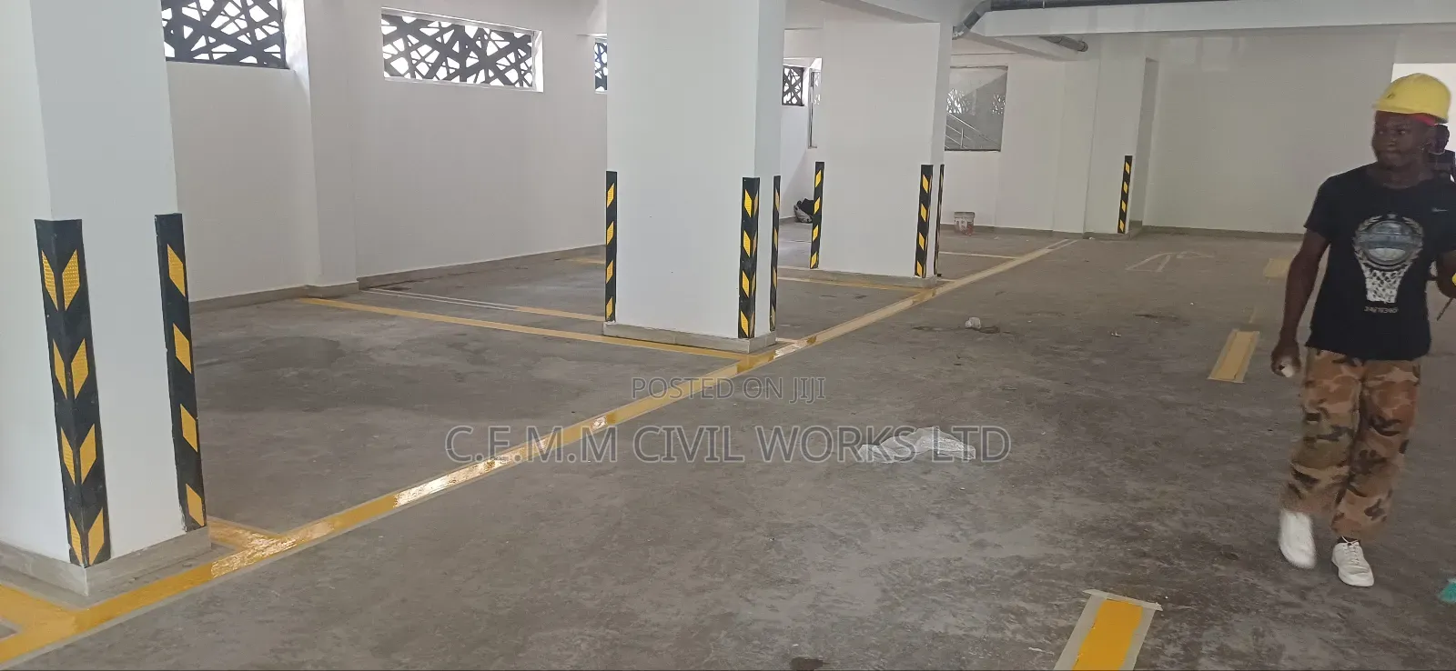 Roadmarking of Parking Lots