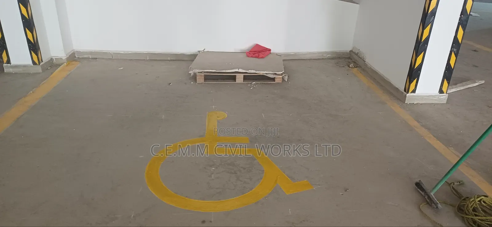 Roadmarking of Parking Lots