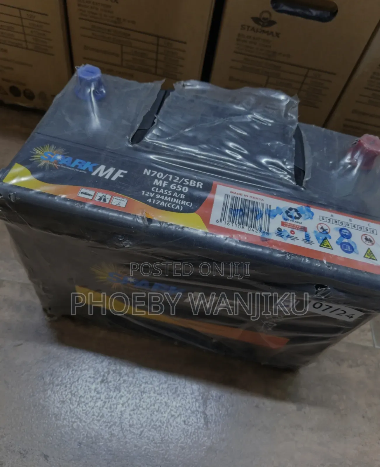 Spark Car Battery N70